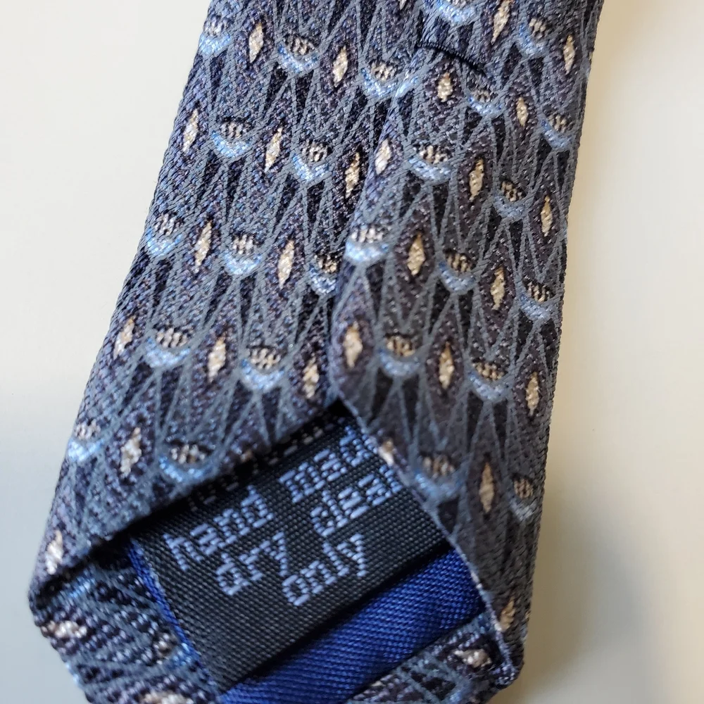 Carlos Devenezia gray/blue silk tie